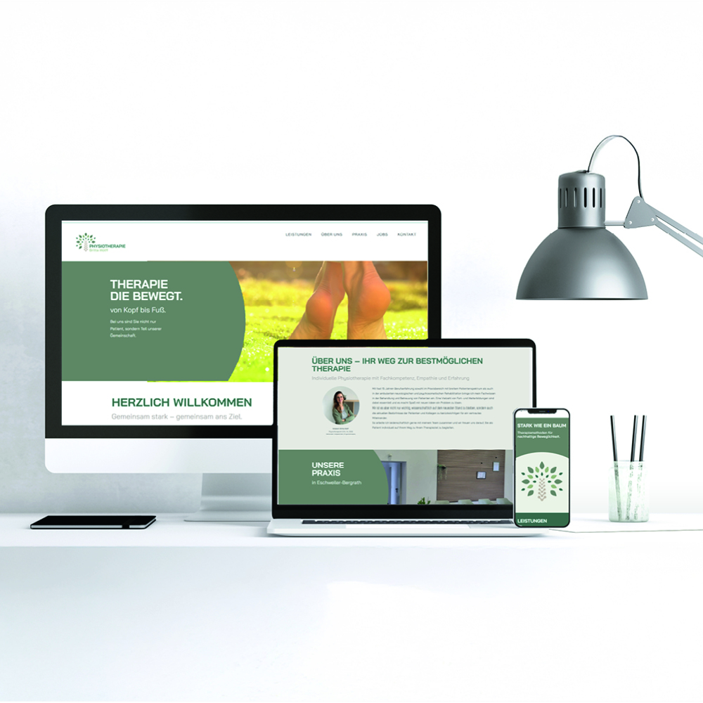 Webseite für die Physiotherapiepraxis Britta Wolff