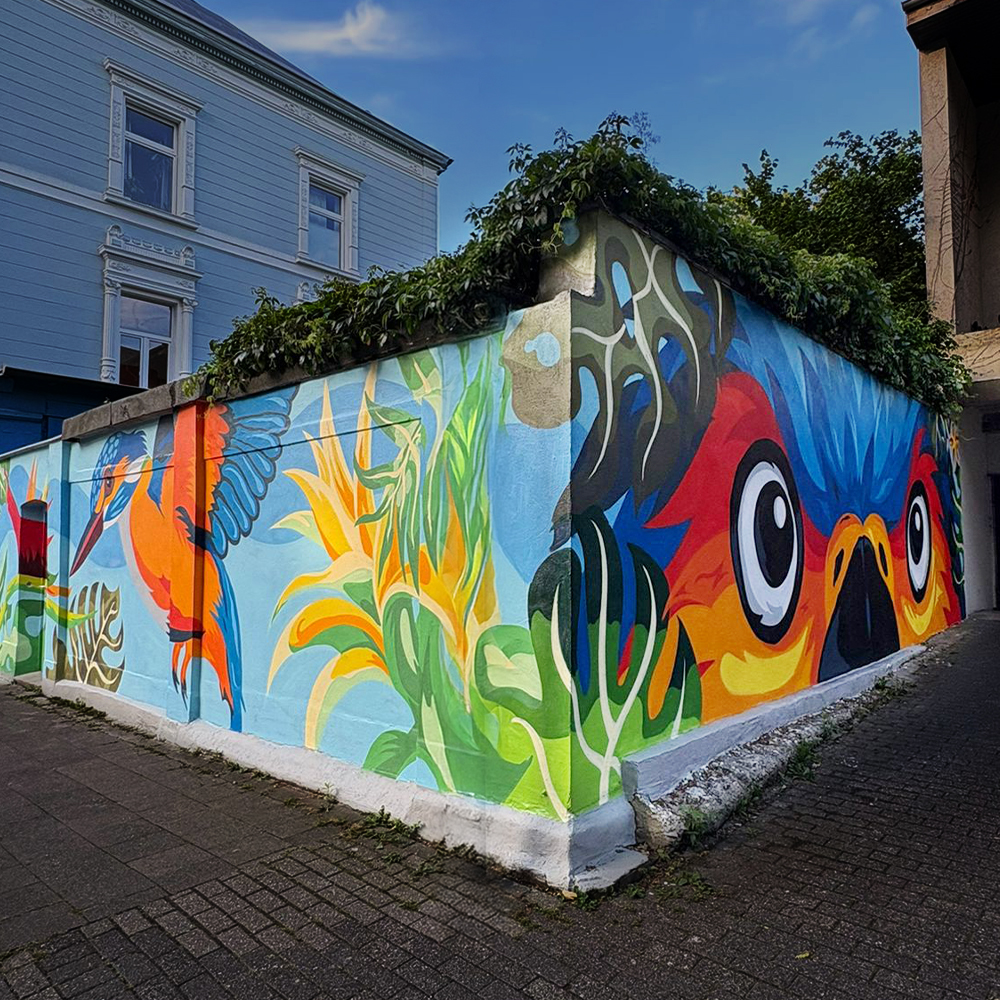 Eckansicht Graffiti