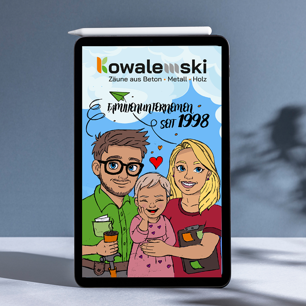 Kowalewski Graffitivorschlag für die Firmenstele in Eschweiler